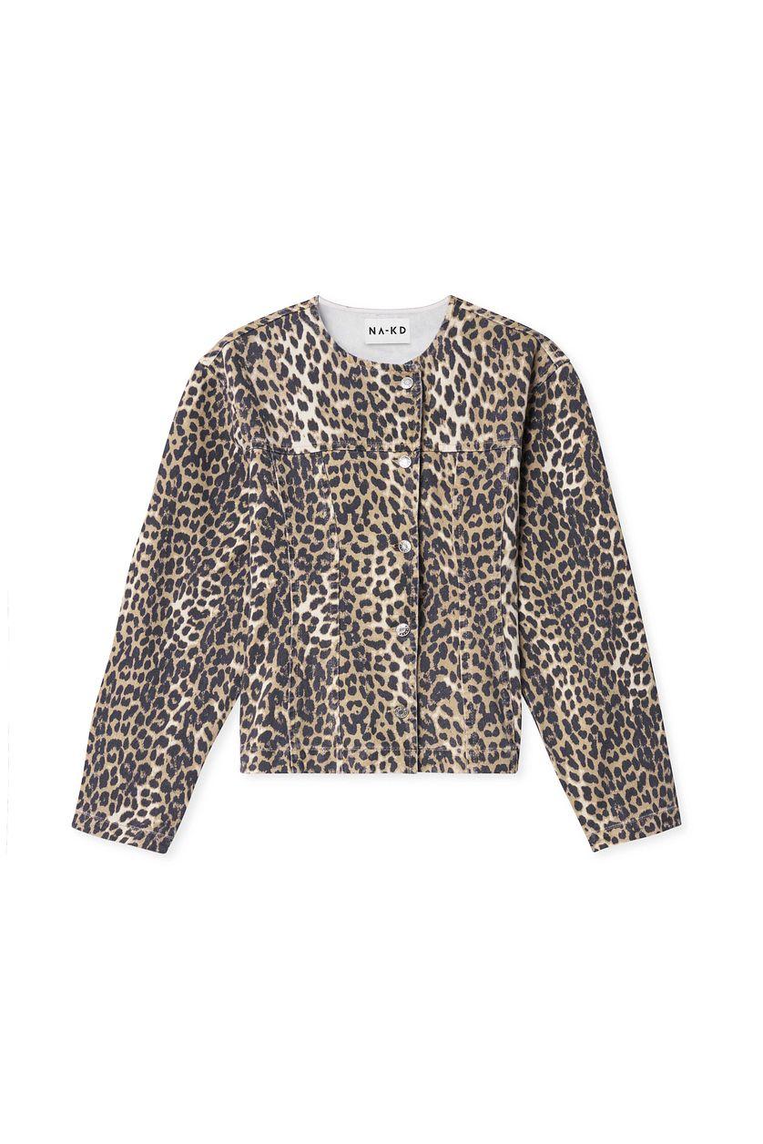 Marked Waist Denim Jacket Product Image