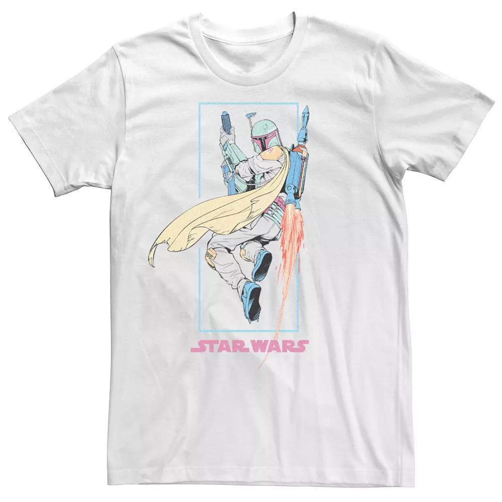 Men's Star Wars The Mandalorioan Boba Fett Flying Poster Tee,  Product Image