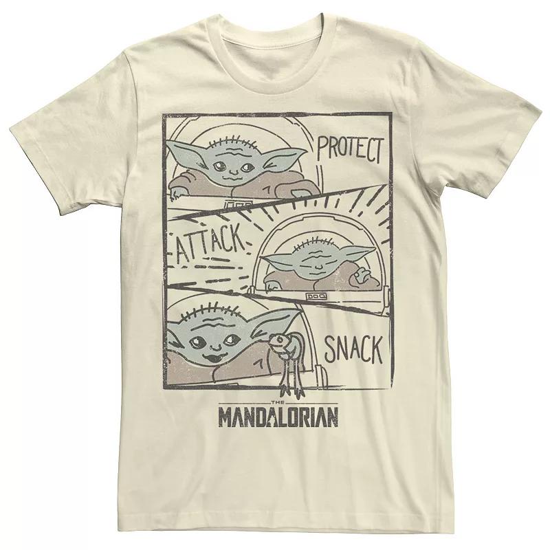 Men's Star Wars The Mandalorian The Child Protect Attack Snack Tee,  Product Image