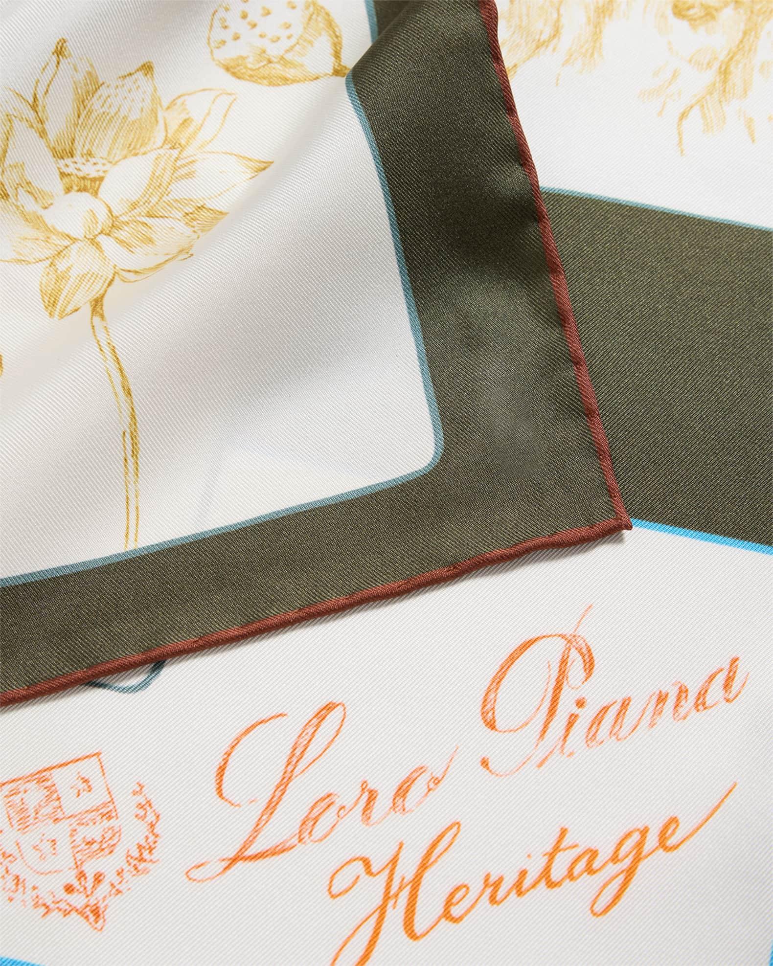 Heritage Silk Twill Foulard Scarf Product Image