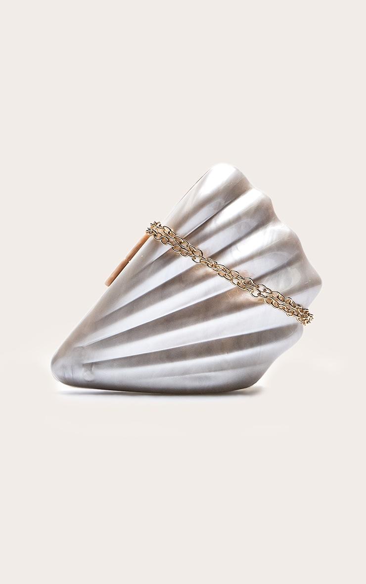 Pearl Abstract Shell Hard Clutch Bag Product Image