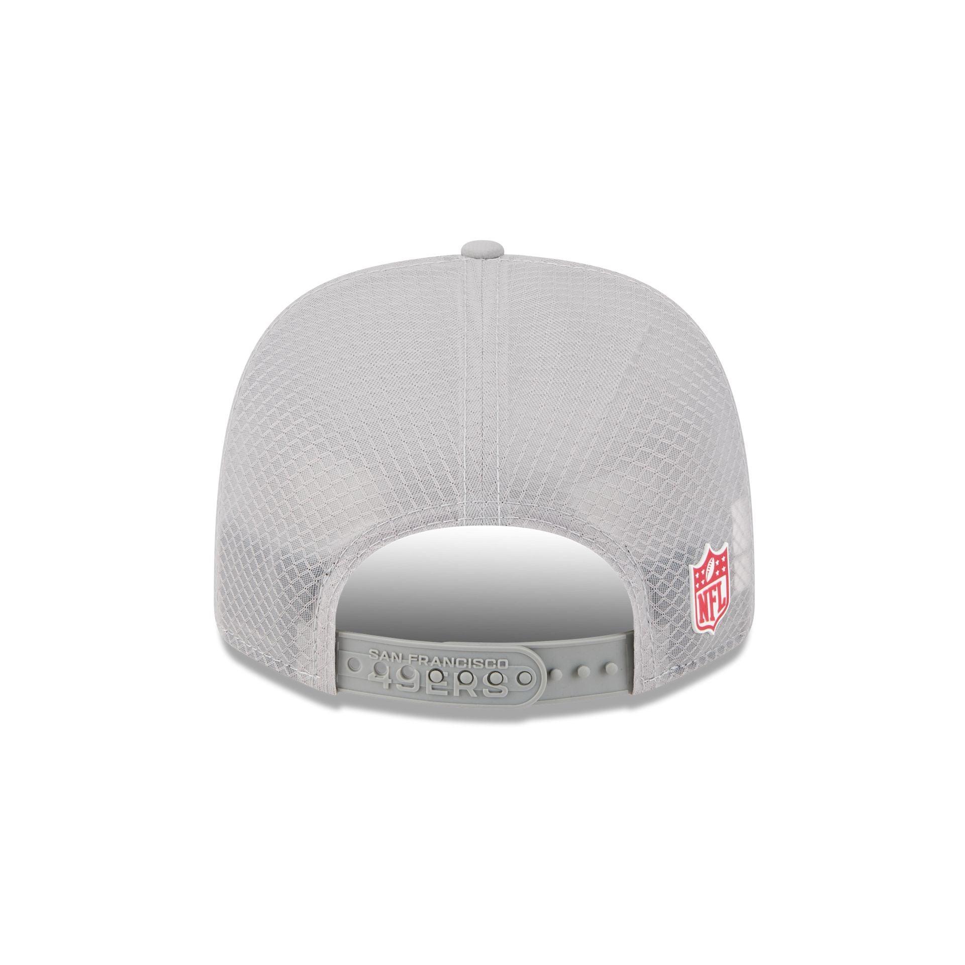 San Francisco 49ers 2025 Sideline Hot Weather Gray 9SEVENTY Trucker Hat Male Product Image