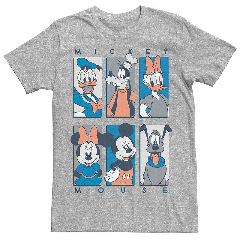 Disney's Mickey & Friends Character Panel Blue Men's Tee,  Product Image