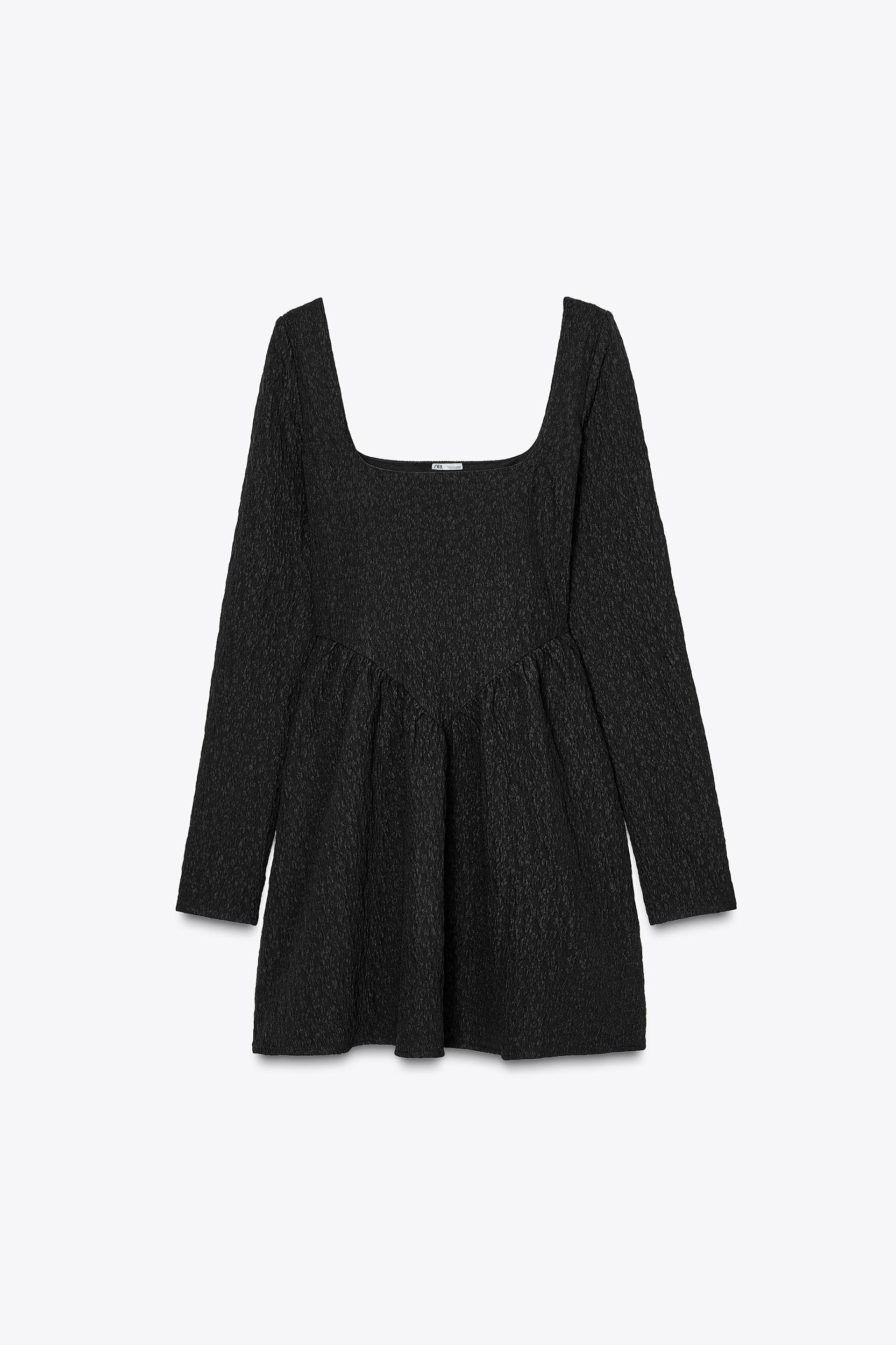 TEXTURED DRESS WITH VOLUME Product Image