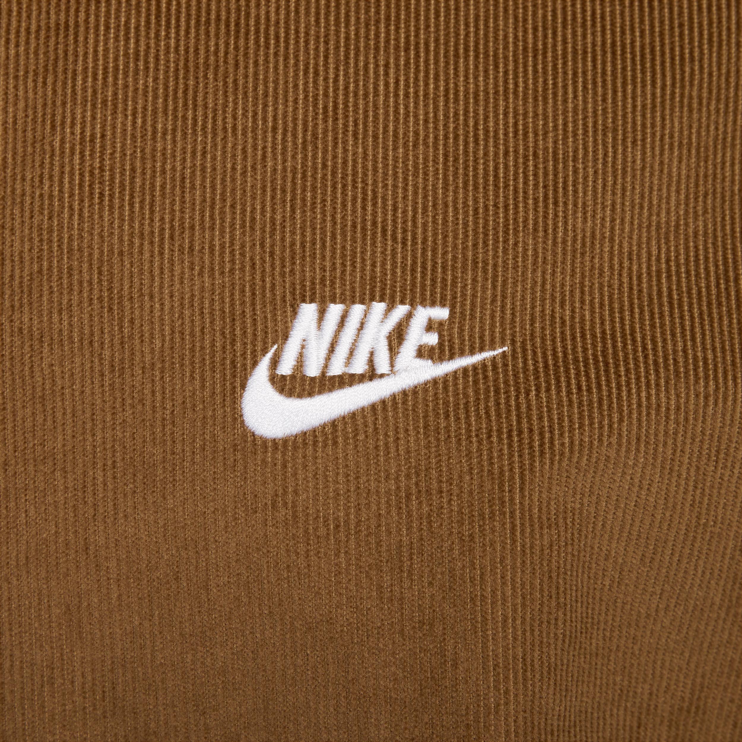 Nike Mens Nike Club Harrington Corduroy Jacket - Mens Light British Tan/White Product Image