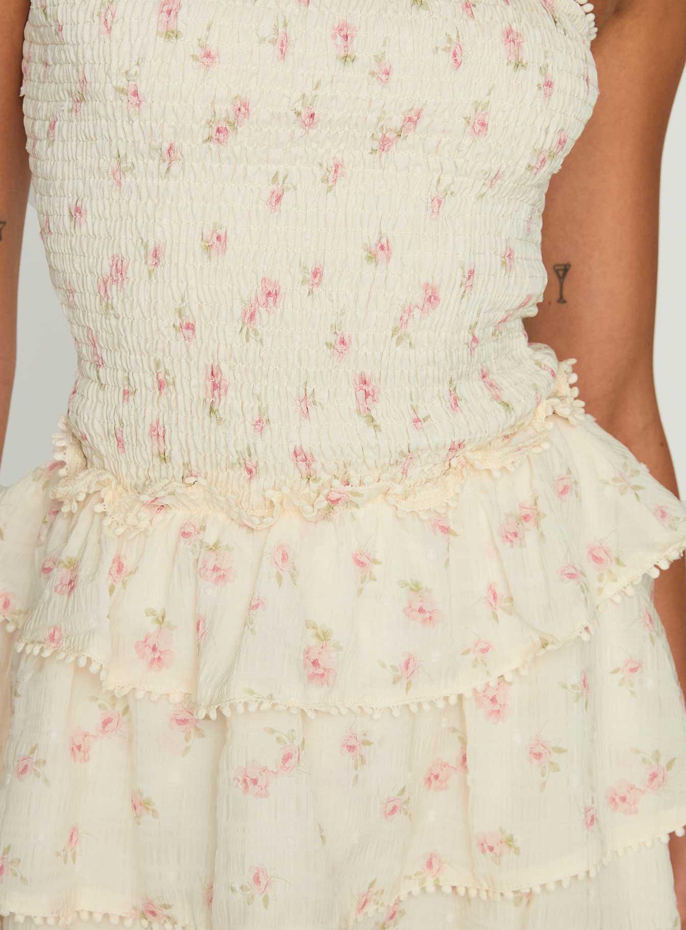 Sunkiss Frill Mini Dress Floral Product Image