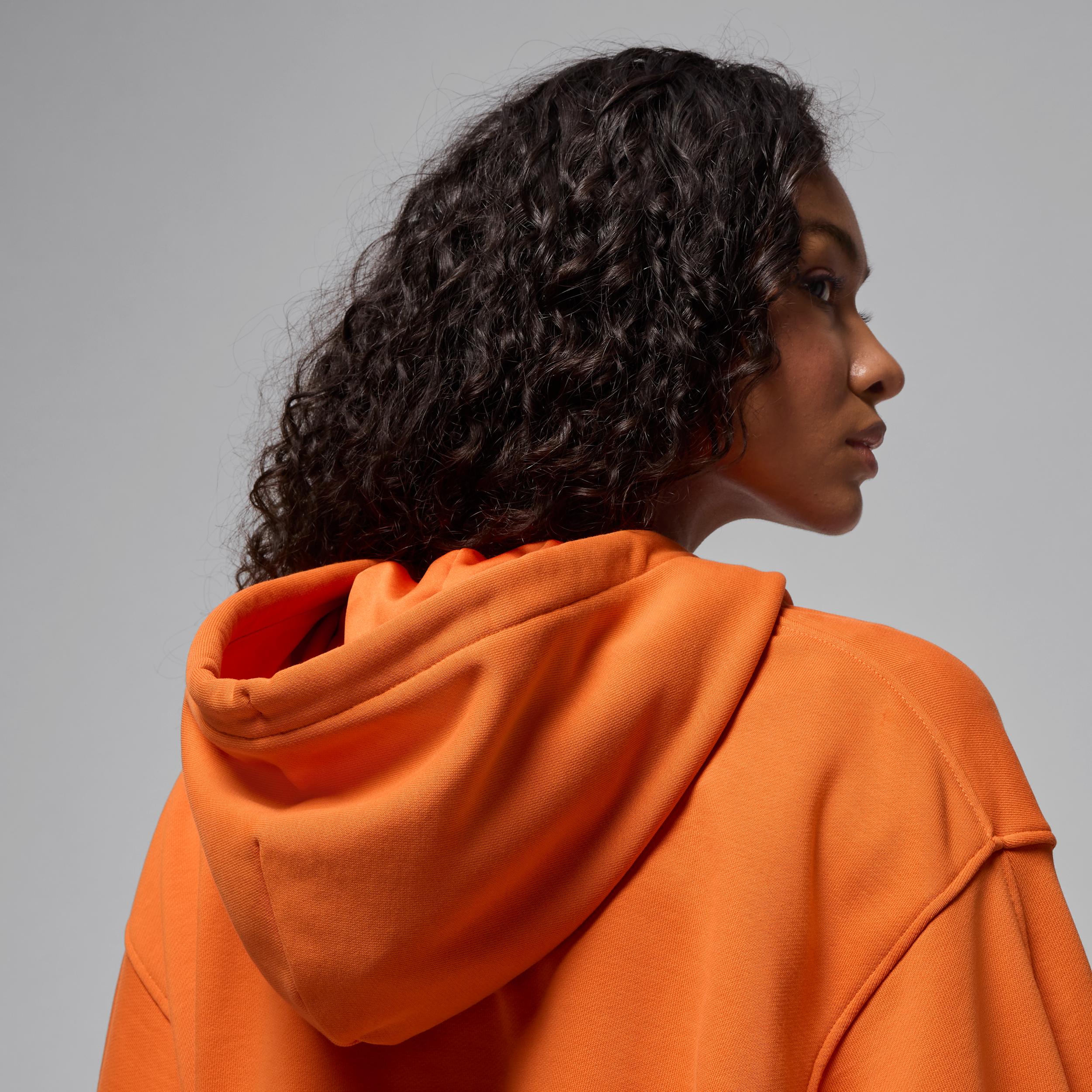 Women's Jordan Flight Fleece Cropped Satin-Lined Hoodie Product Image