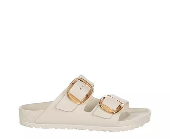 Womens Birkenstock Arizona Big Buckle EVA Slide Sandal - Eggshell Product Image