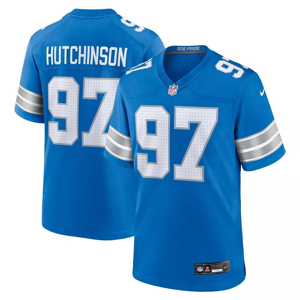 Aidan Hutchinson Detroit Lions Nike Mens NFL Game Football Jersey | 67NM0B9K9JF-DE0 Product Image