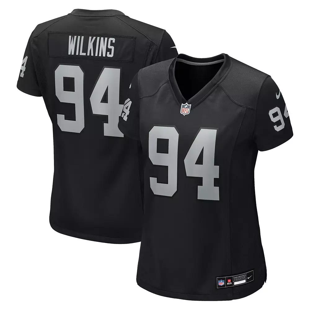 Women's Nike Christian Wilkins Black Las Vegas Raiders Team Game Jersey,  Product Image