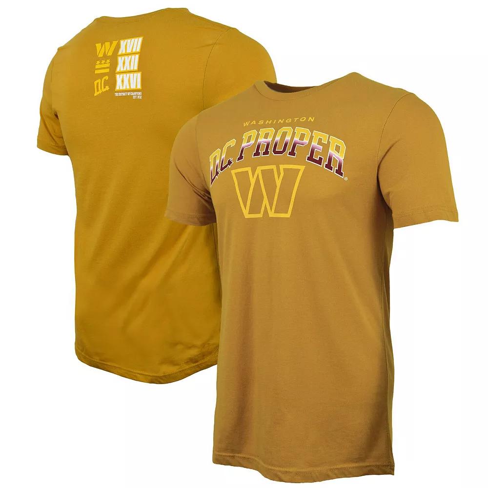 Men's DC PROPER Gold Washington Commanders District of Champions T-Shirt,  Product Image