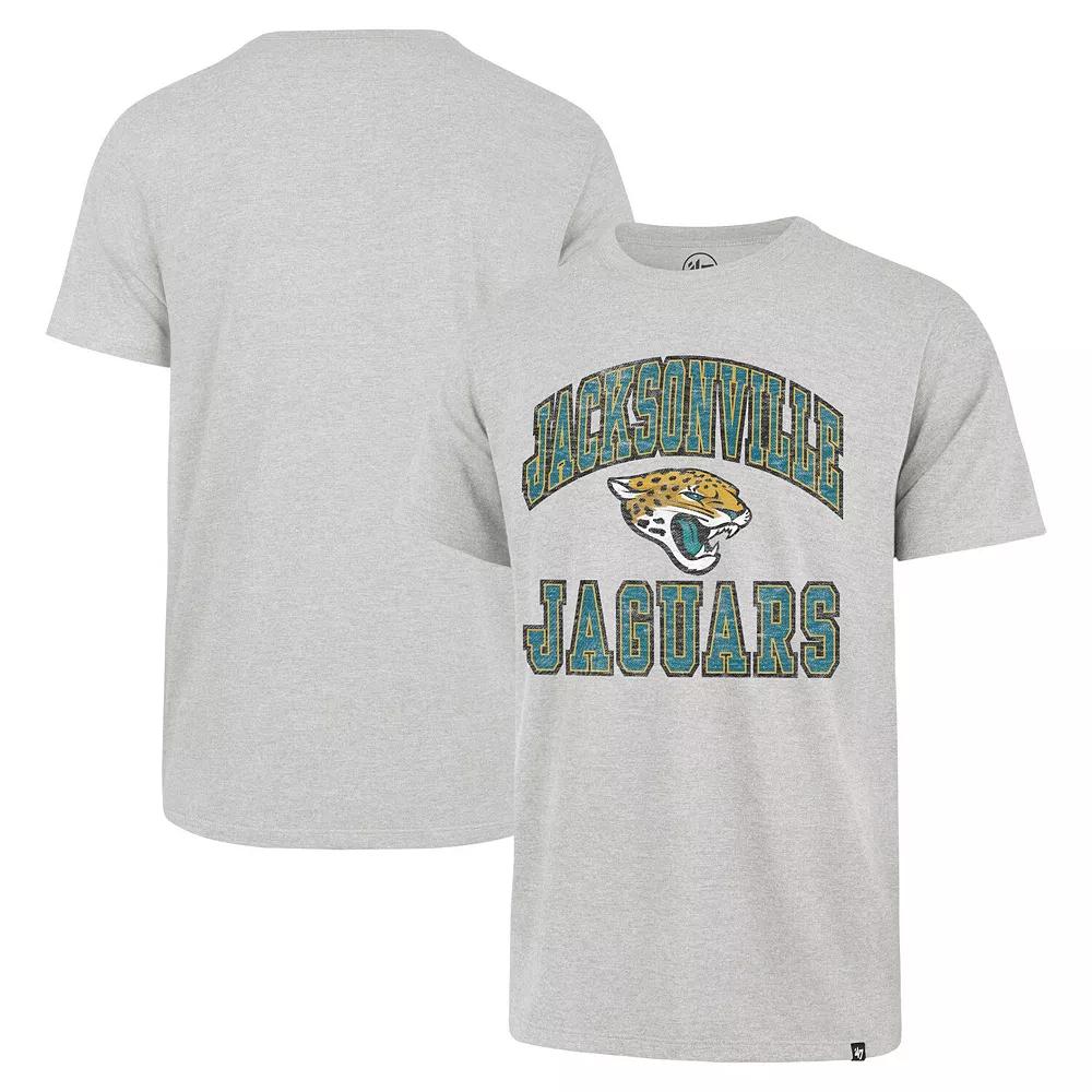 Men's '47 Gray Jacksonville Jaguars Play Action Franklin T-Shirt,  Product Image