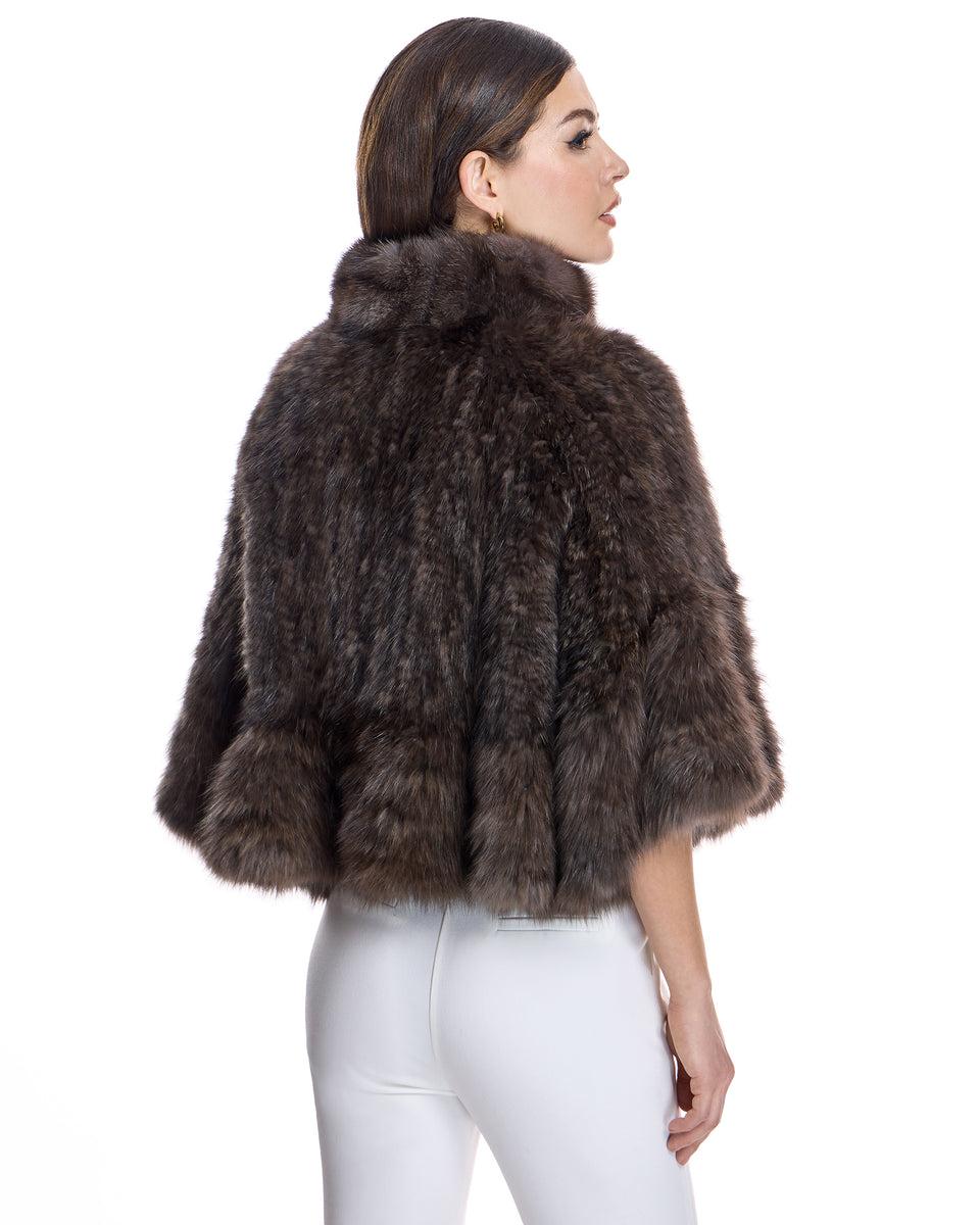 Knitted Sable Cape Product Image