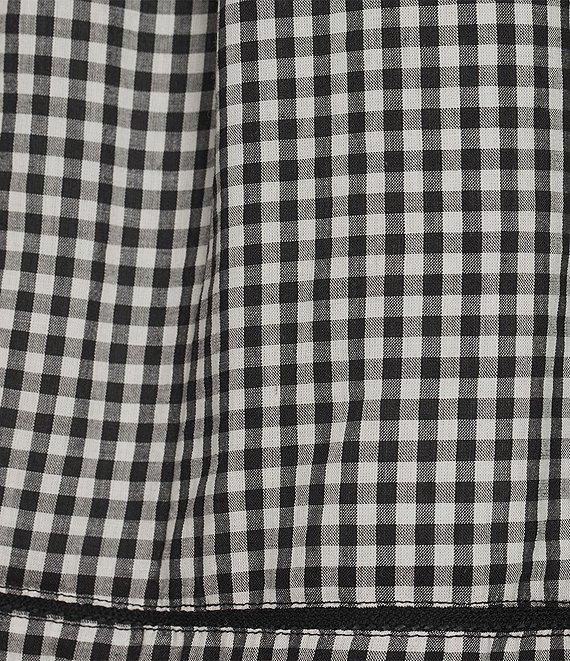 Lucky Brand Square Neck Cap Sleeve Lace Trim Top Product Image