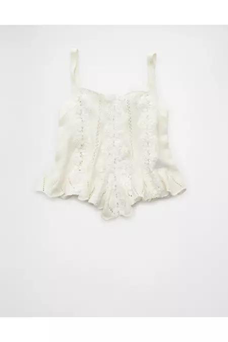 AE Lace Sweater Tank Top Women's Product Image