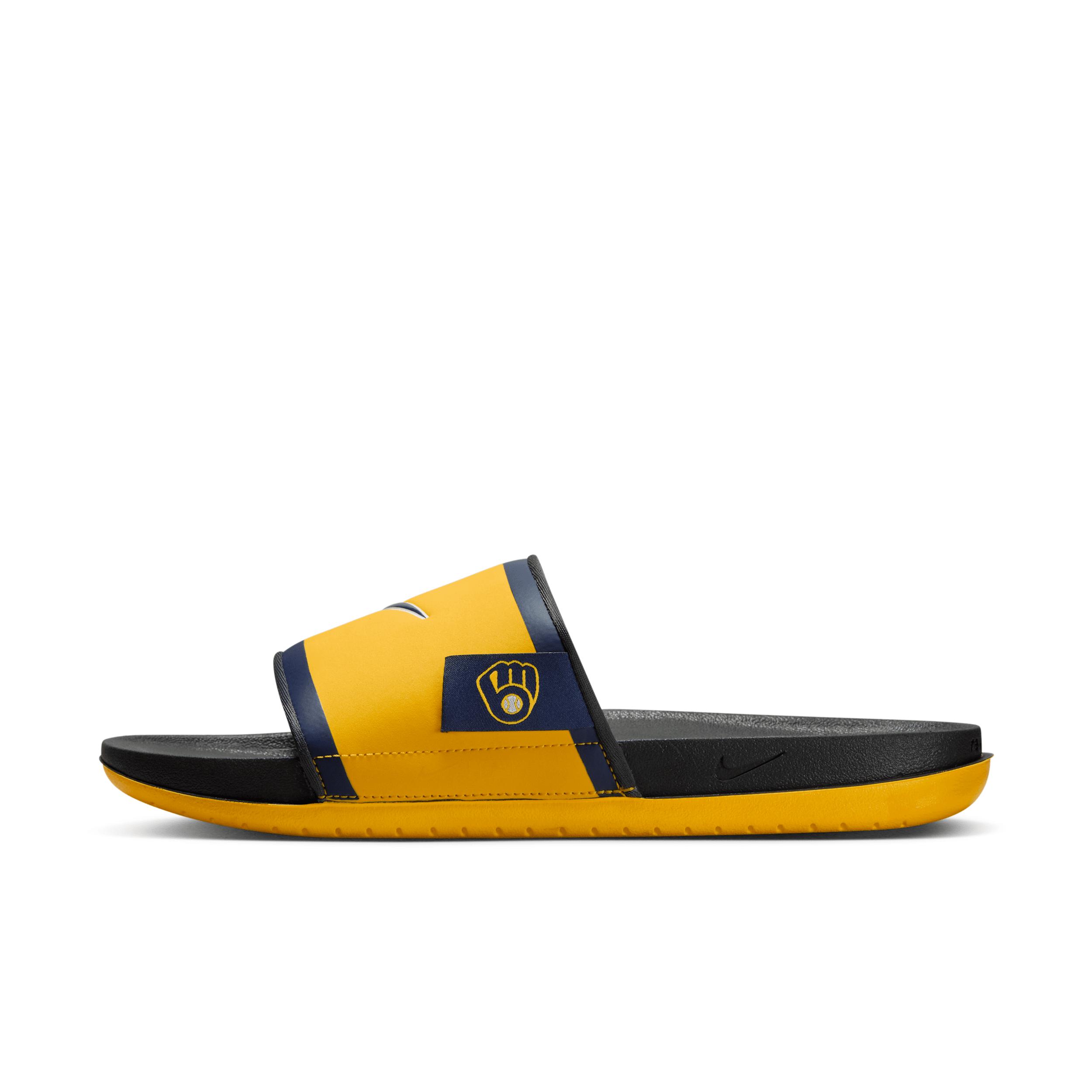 Nike Mens Offcourt (Milwaukee Brewers) Offcourt Slides | FN2701-700 Product Image