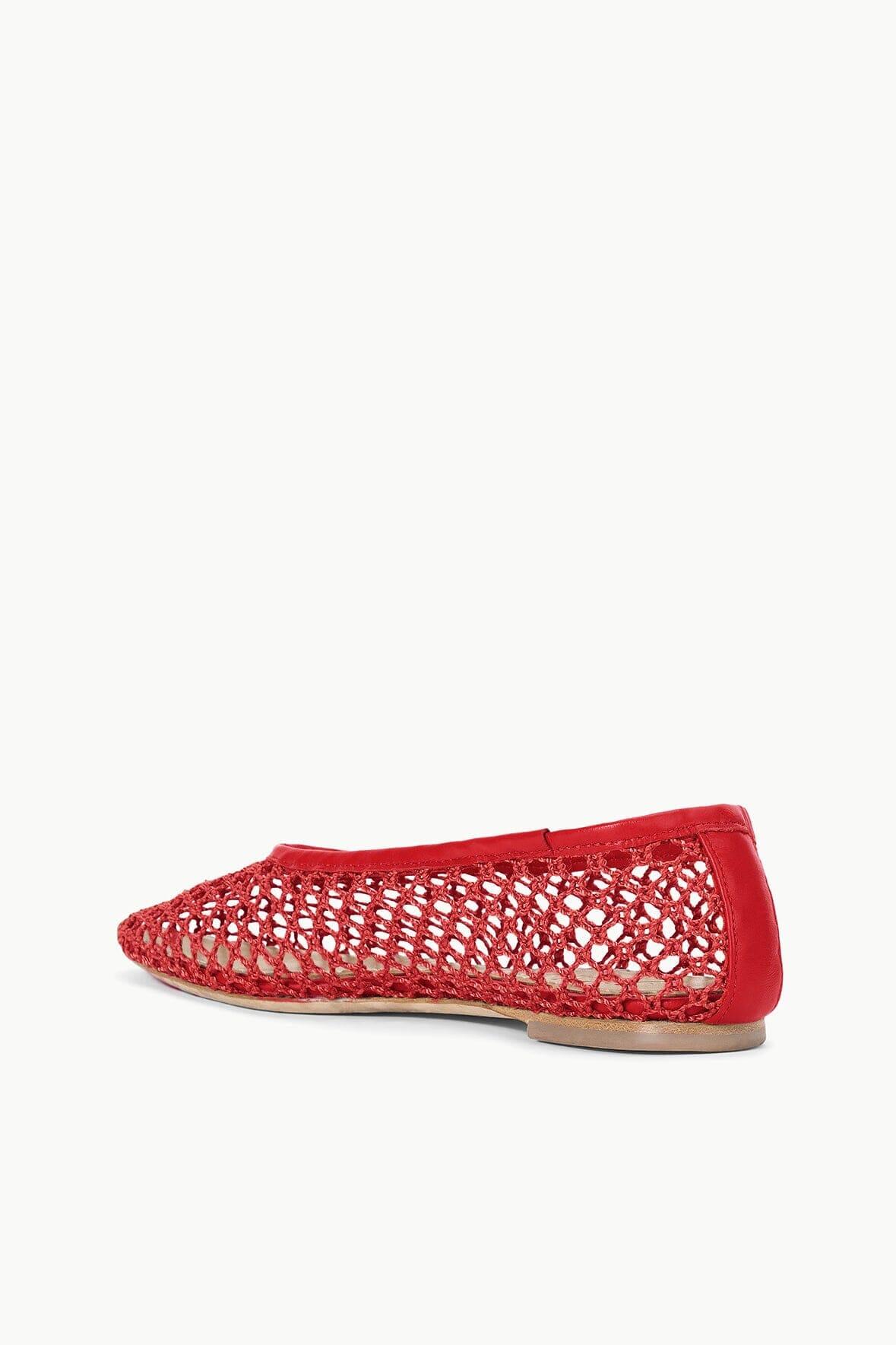 ALBA BALLET FLAT | RED NETTING Product Image