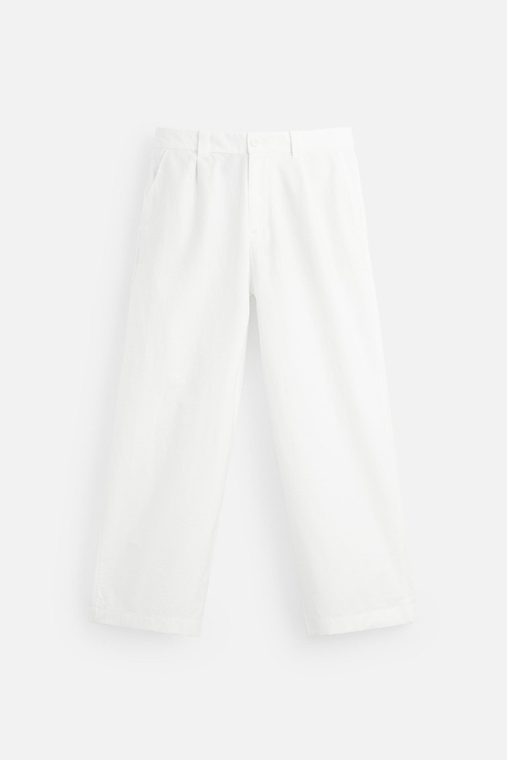 RELAXED FIT PLEATED PANTS Product Image