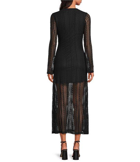 Chelsea & Violet Adalyn Lace Tie Front V-Neck Maxi Dress Product Image