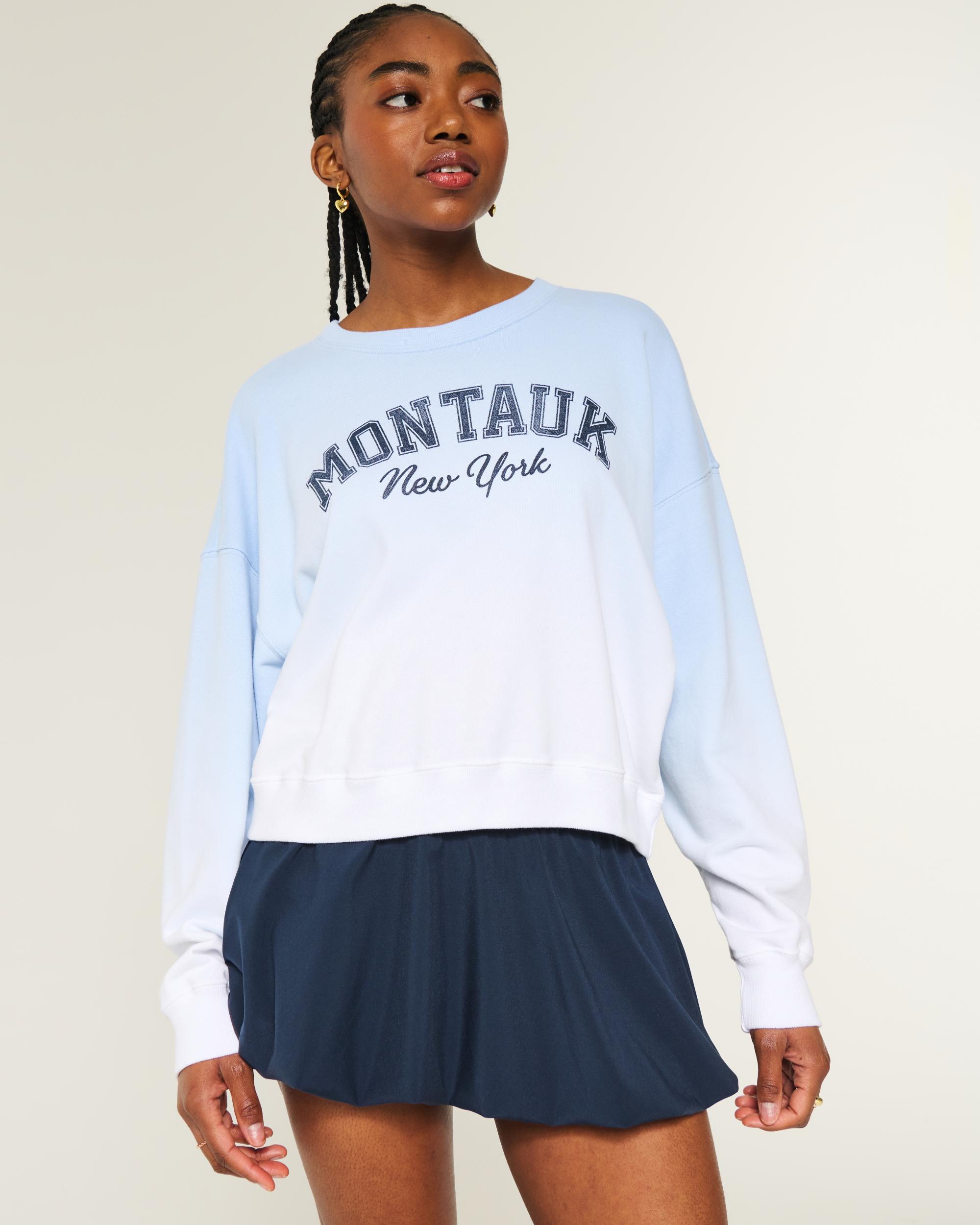 Easy Montauk New York Graphic Crew Sweatshirt Product Image