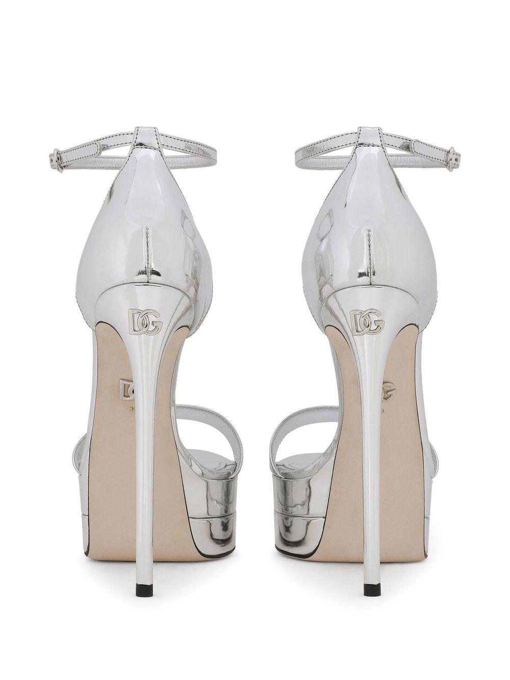 145mm mirror-effect platform sandals Product Image