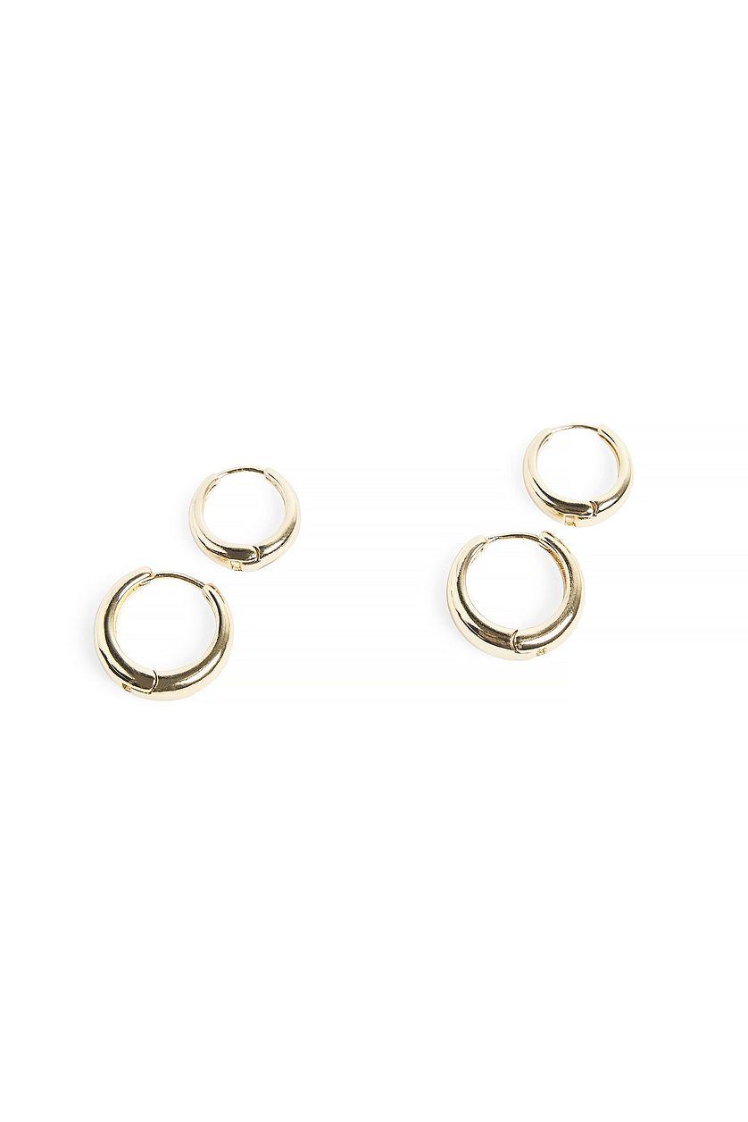 Short Hoop Earrings (2-pack) Product Image