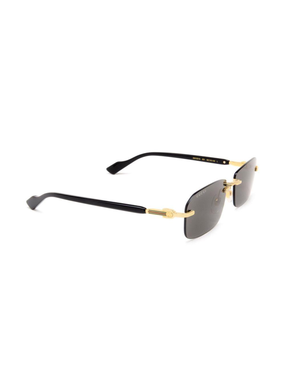 rimless rectangle-frame sunglasses Product Image