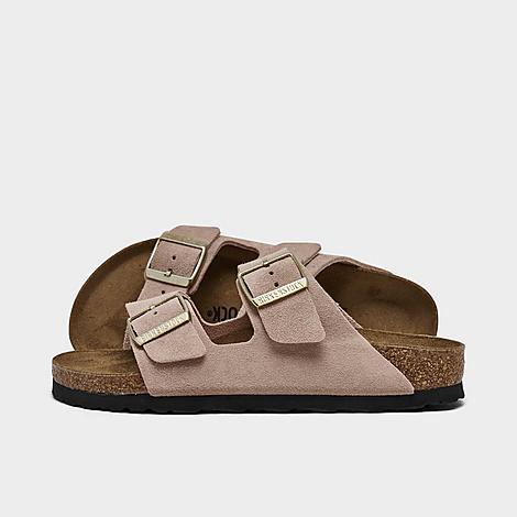 Womens Birkenstock Arizona Birkibuc Sandals (Big Kids Sizes Available) Product Image