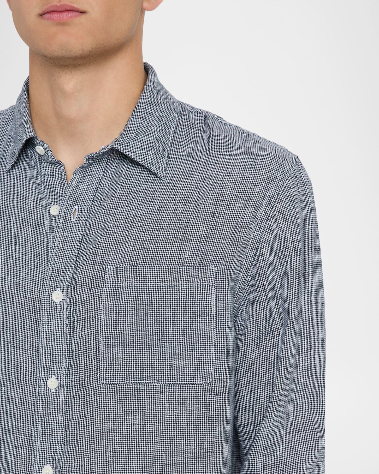 Men's Classic Micro-Houndstooth Sport Shirt Product Image
