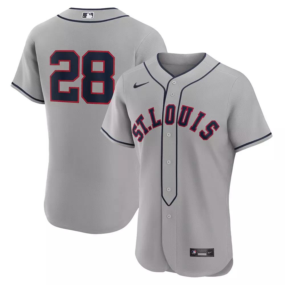 Men's Nike Nolan Arenado Gray St. Louis Cardinals 2024 Rickwood Classic Authentic Player Jersey, Size: 52, Grey Product Image