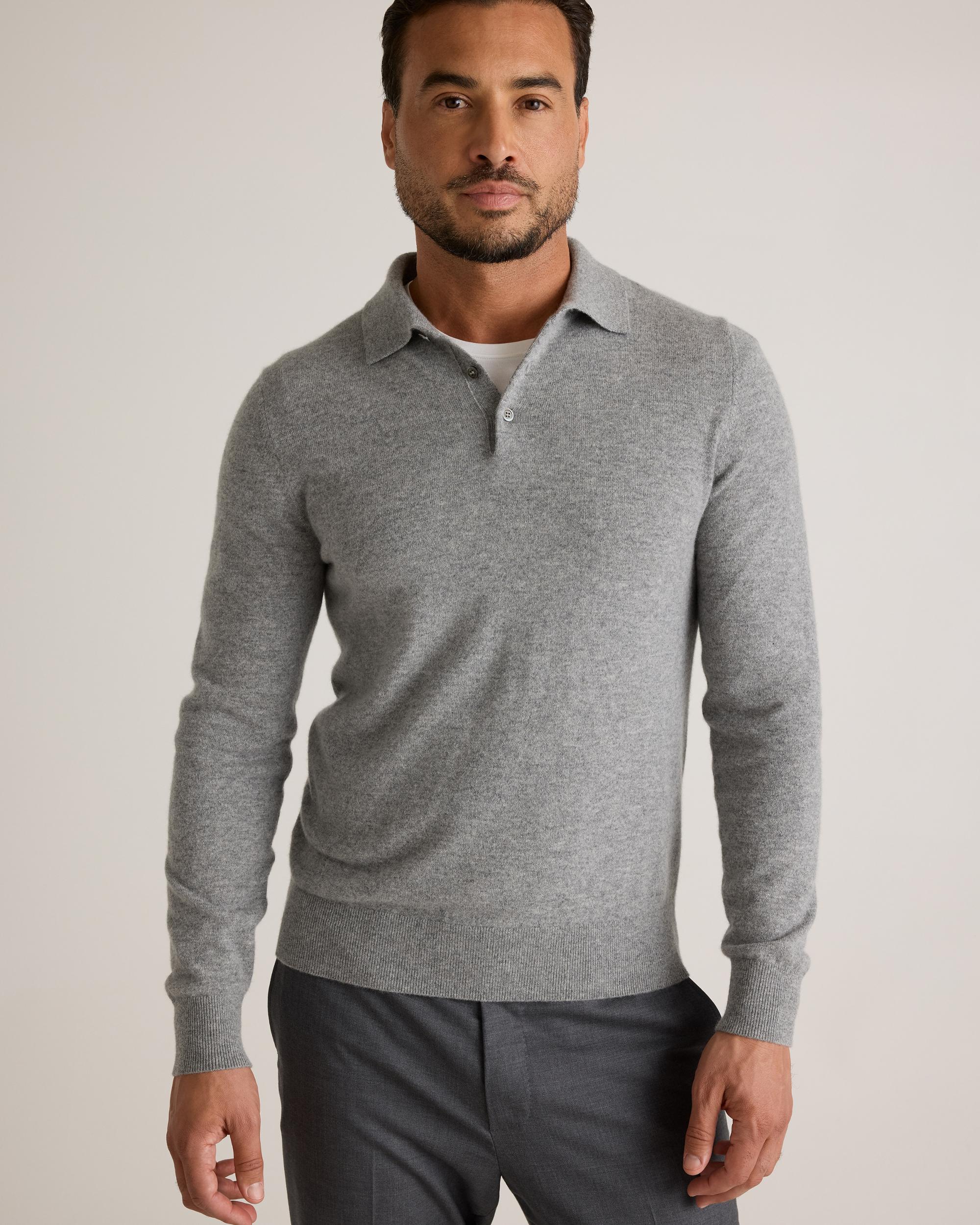 Quince | Men's Mongolian Cashmere Polo Sweater Product Image