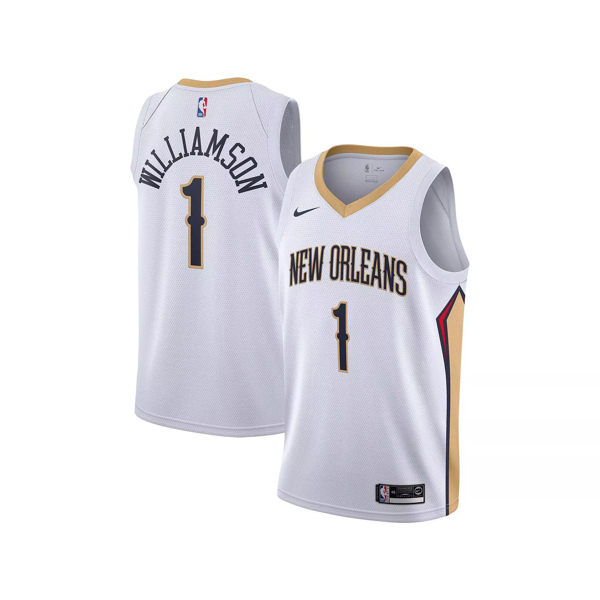 Men's Nike Zion Williamson White New Orleans Pelicans 2019/2020 Swingman Jersey - Association Edition,  Product Image