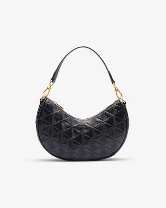 Maheki Embossed Leather Half Moon Purse Product Image