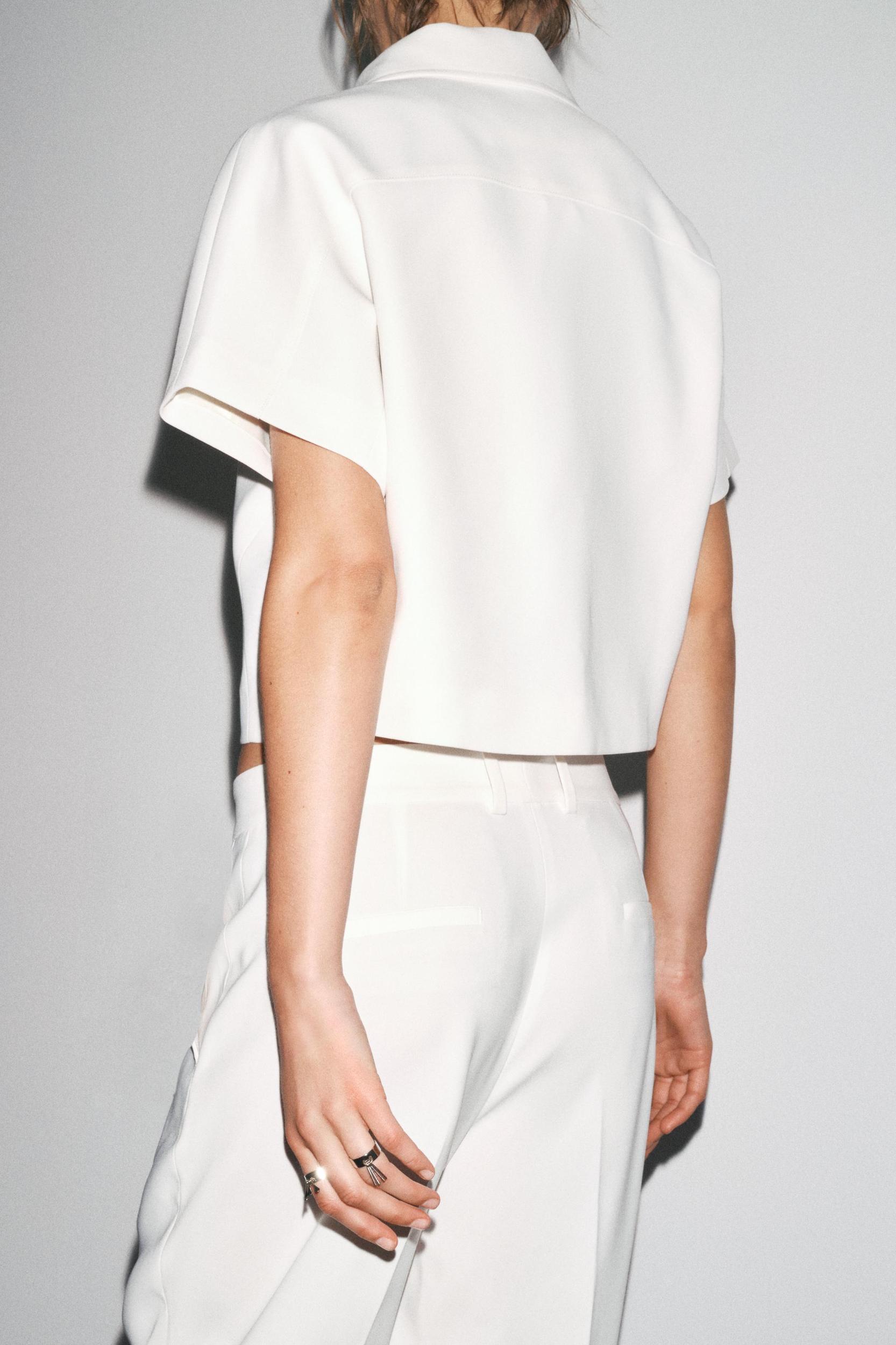 ZW COLLECTION CROPPED JACKET Product Image