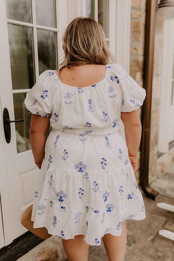 Botanical Moment Embroidered Mini Dress Curves Product Image