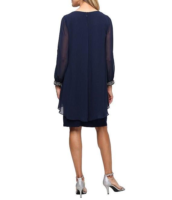 Antonio Melani Rowan Textured Linen Blend Woven Chiffon Pleated Mock Neckline Sleeveless Sheath Mini Dress Product Image