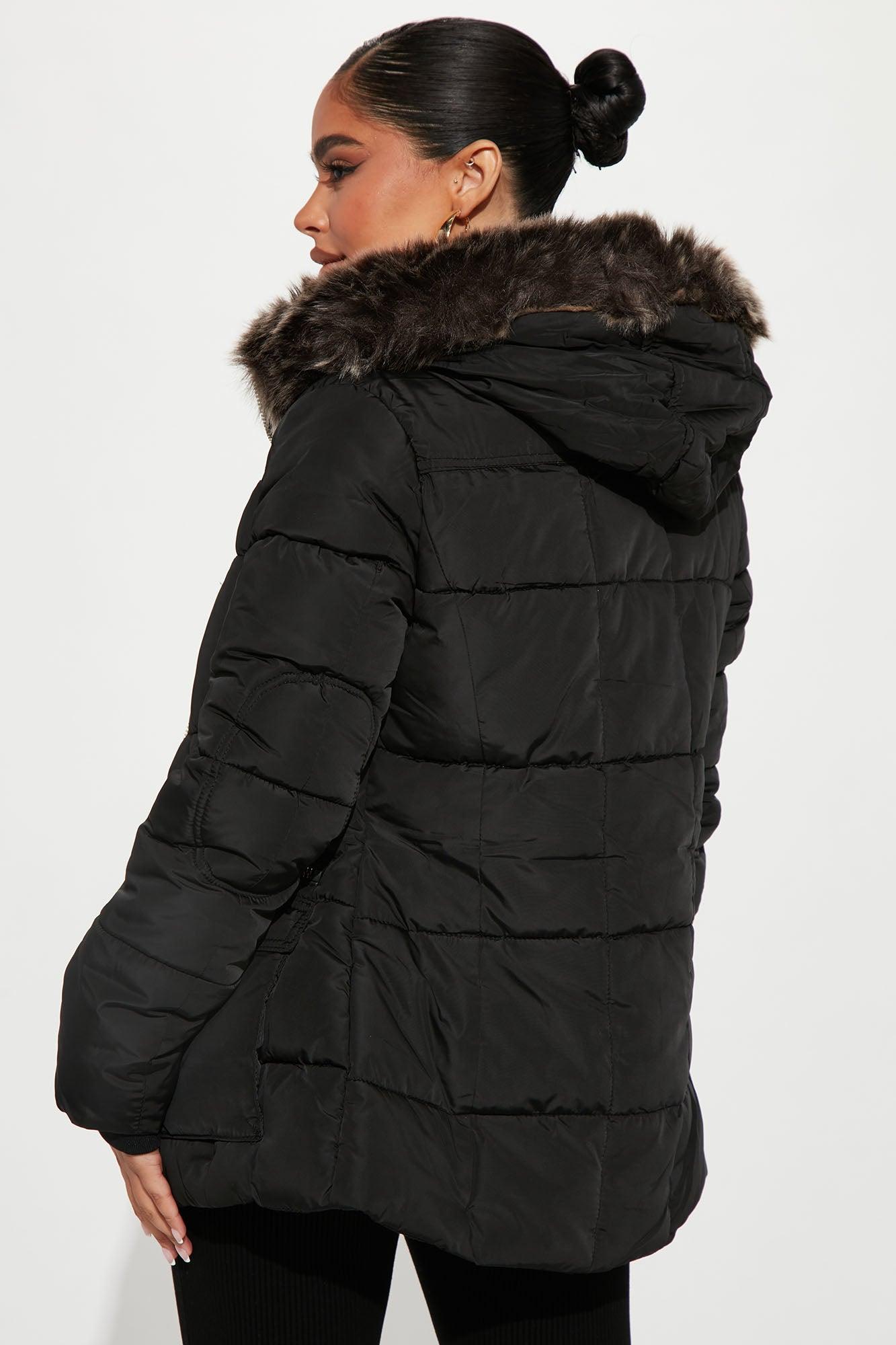 Cool Vibes Puffer Coat - Black Female Product Image