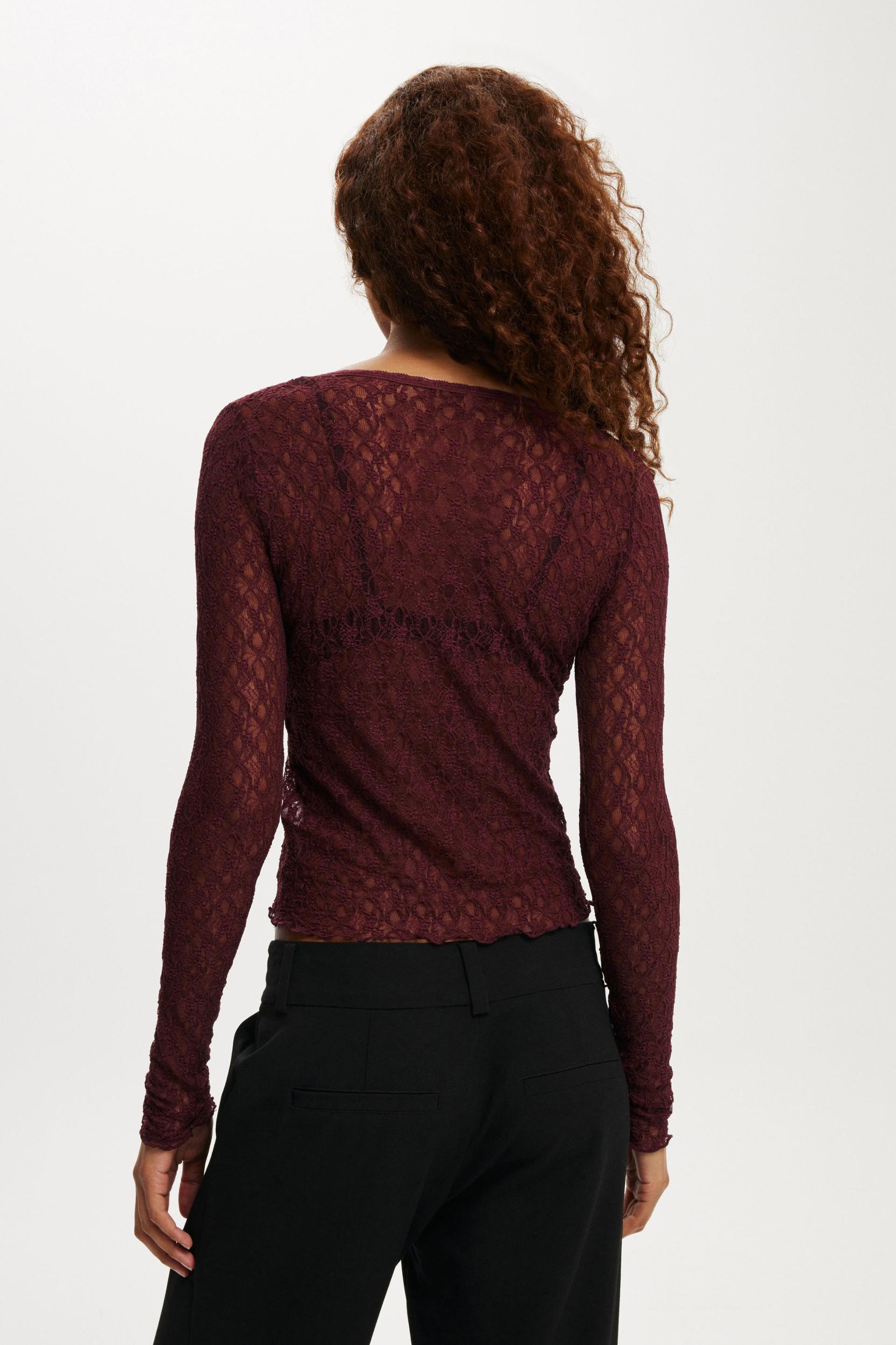 Zoey Cross Front V Neck Long Sleeve Product Image