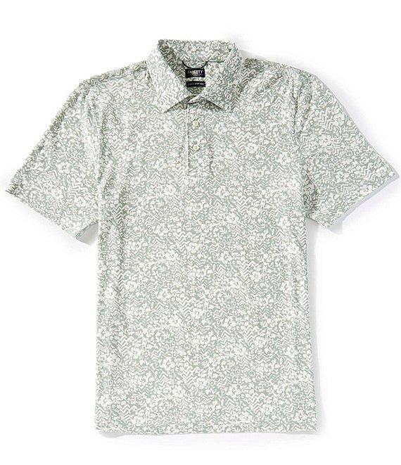 Faherty Movement Pique Short Sleeve Polo Shirt Product Image