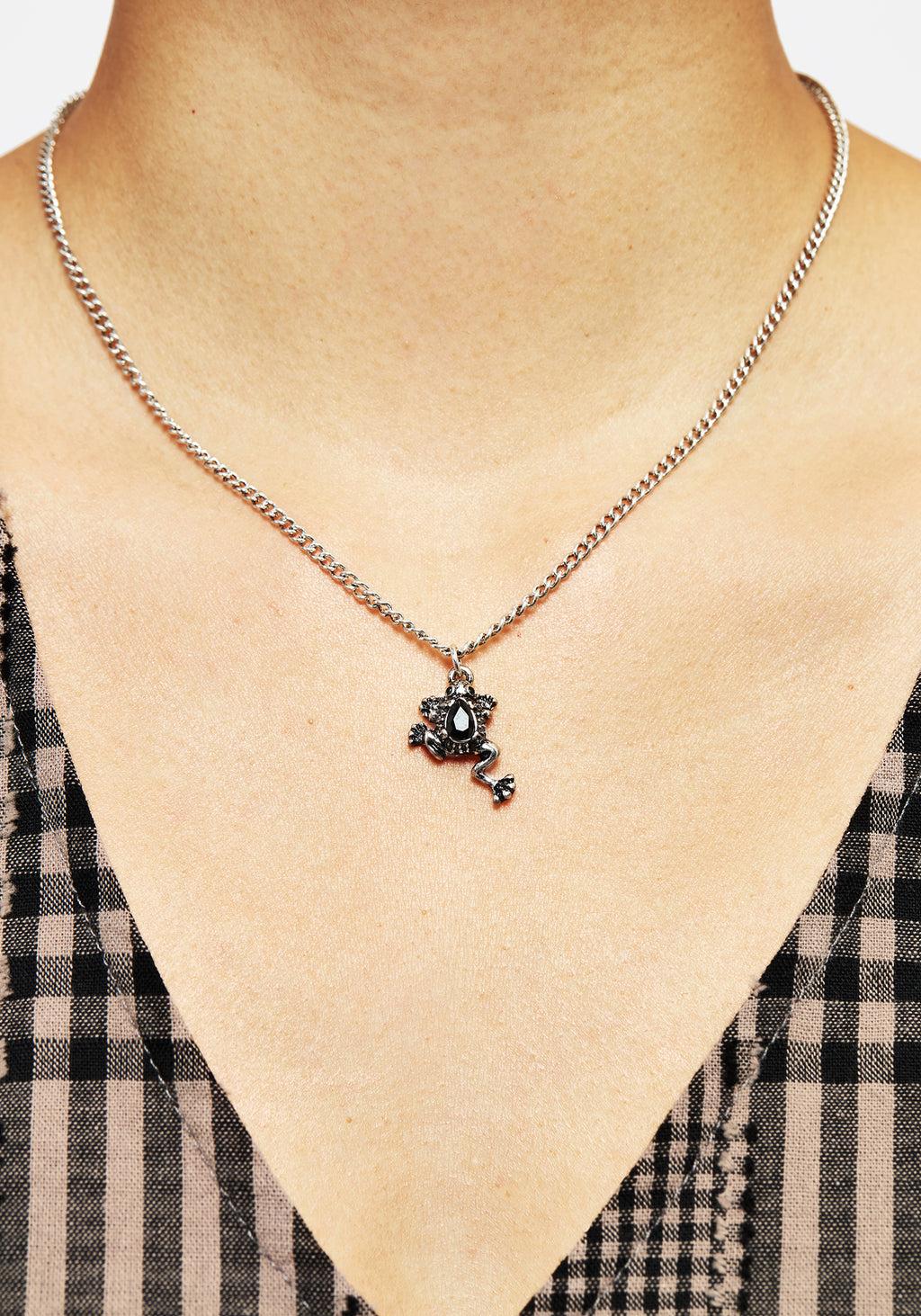Bheki Frog Pendant Necklace Product Image