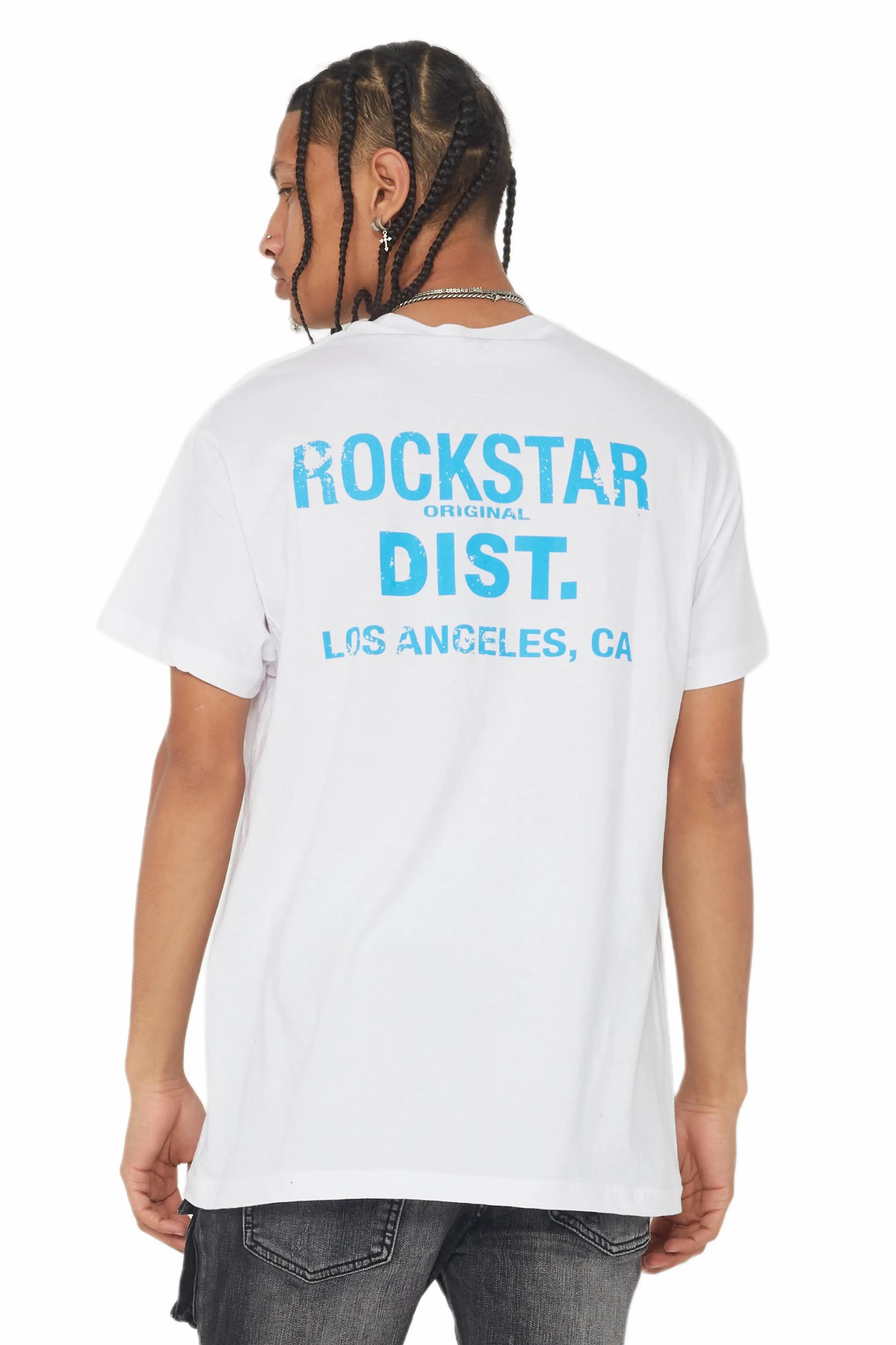 Lake White/Blue Graphic T-Shirt Male Product Image