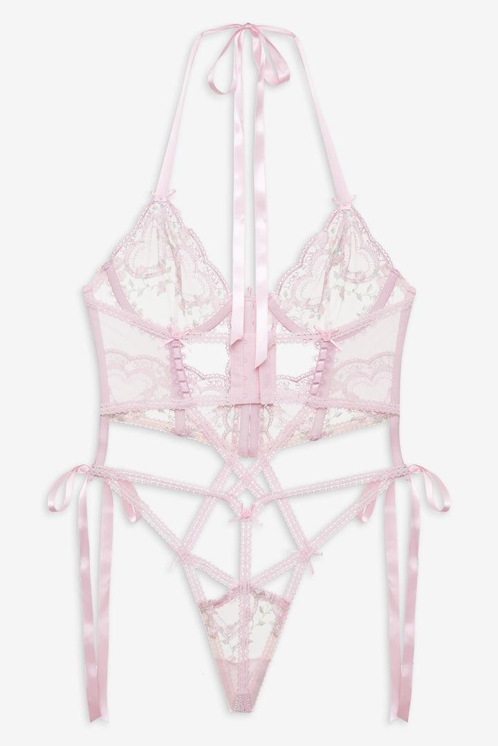 Ily Embroidered Teddy — Pink Product Image