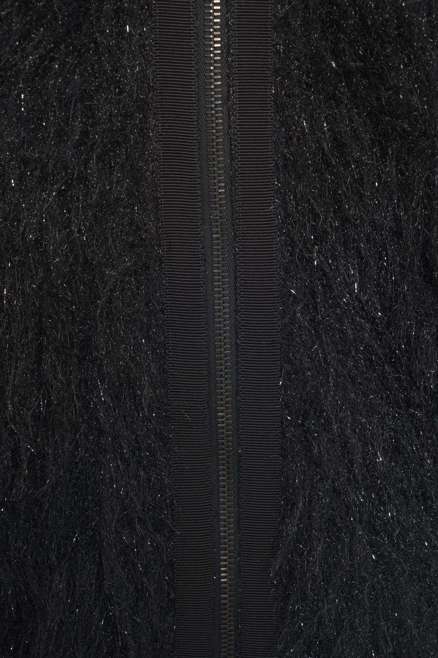 Faux fur hooded jacket Product Image