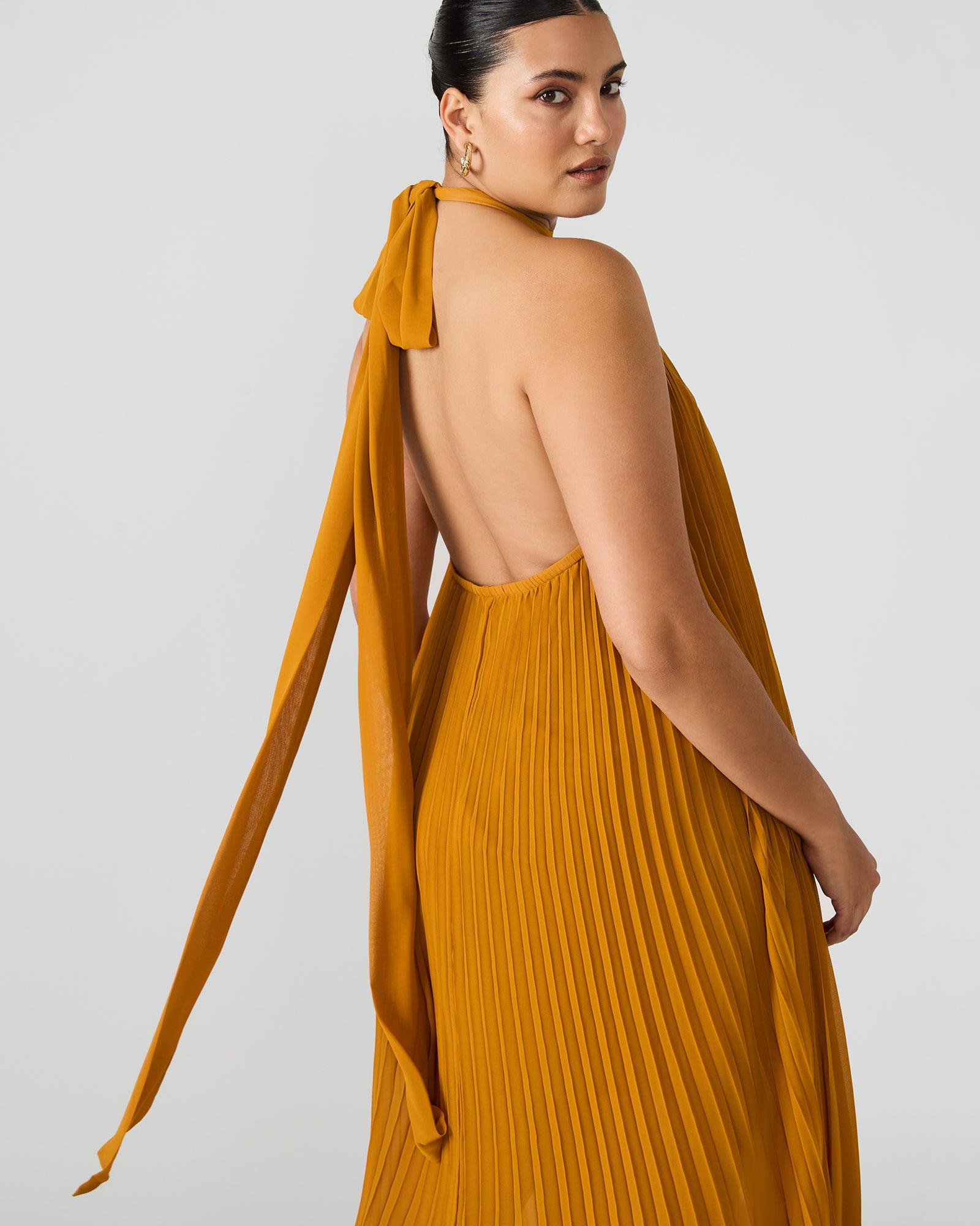 MARAYA DRESS TUSCAN GOLD Female Product Image