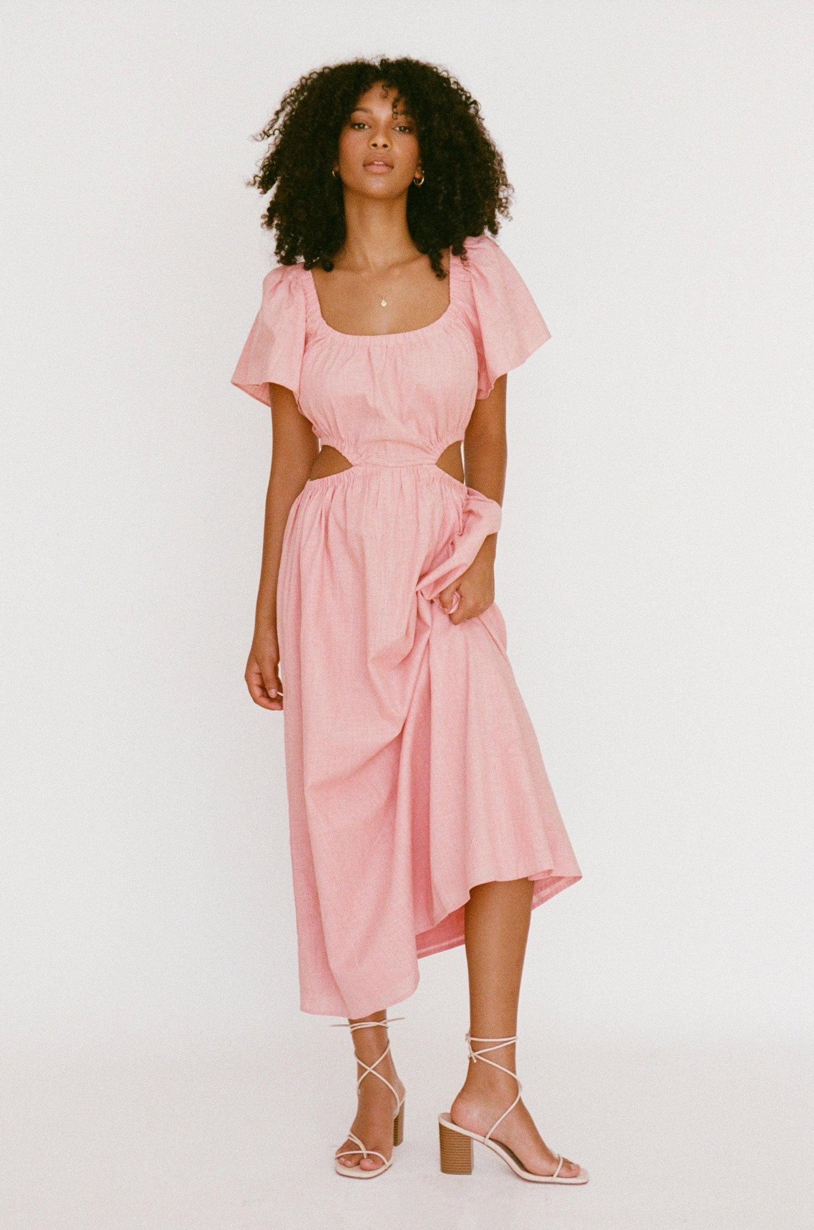 Ezzy Midi Dress - Pink Product Image