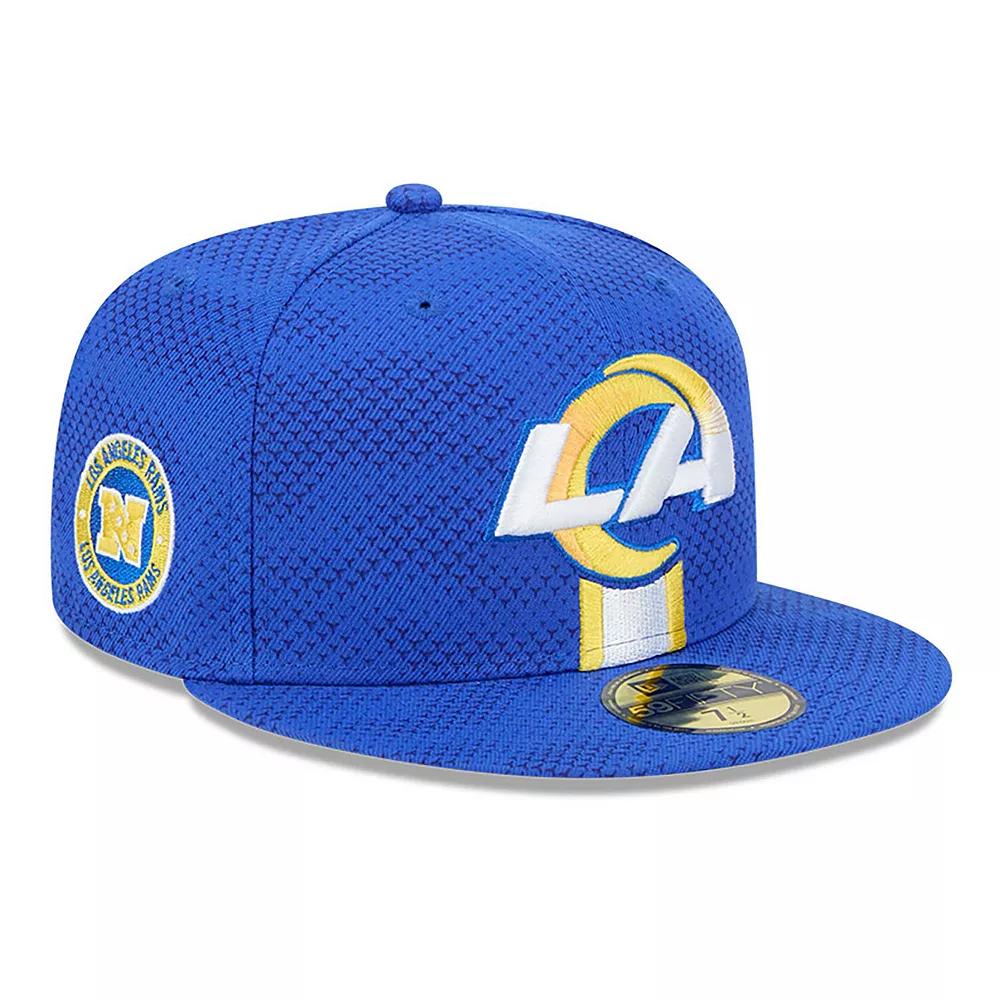 Men's New Era  Royal Los Angeles Rams 2024 Sideline 59FIFTY Fitted Hat, Size: 6 7/8, Blue Product Image