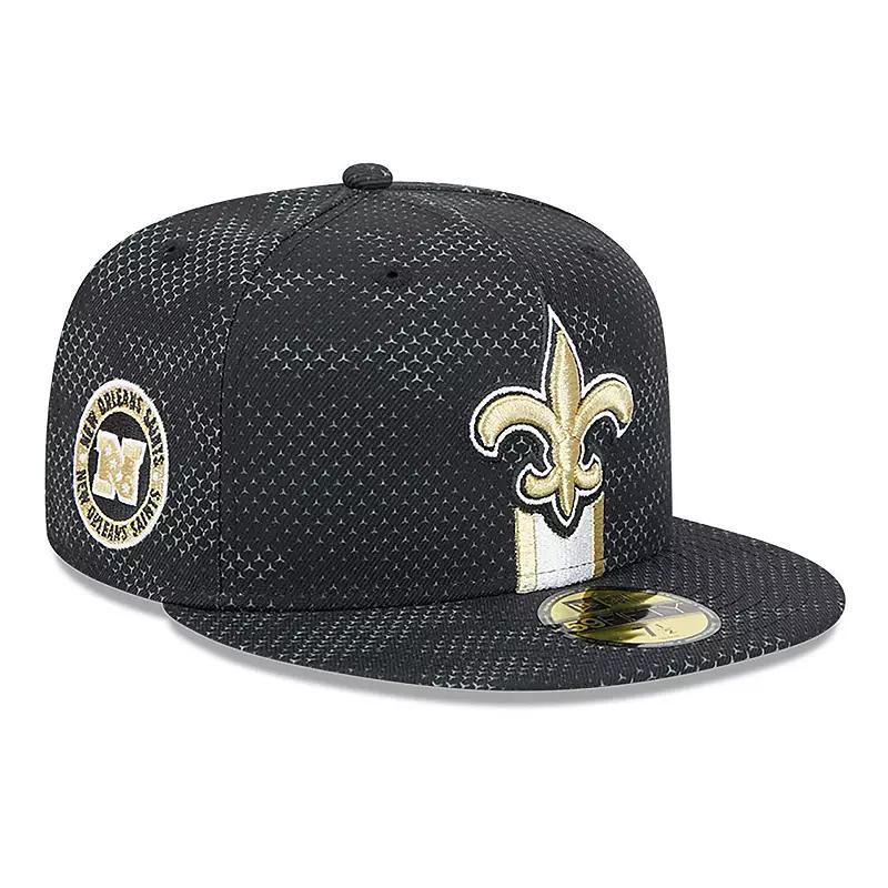 Men's New Era Black New Orleans Saints 2024 Sideline 59FIFTY Fitted Hat,  Product Image
