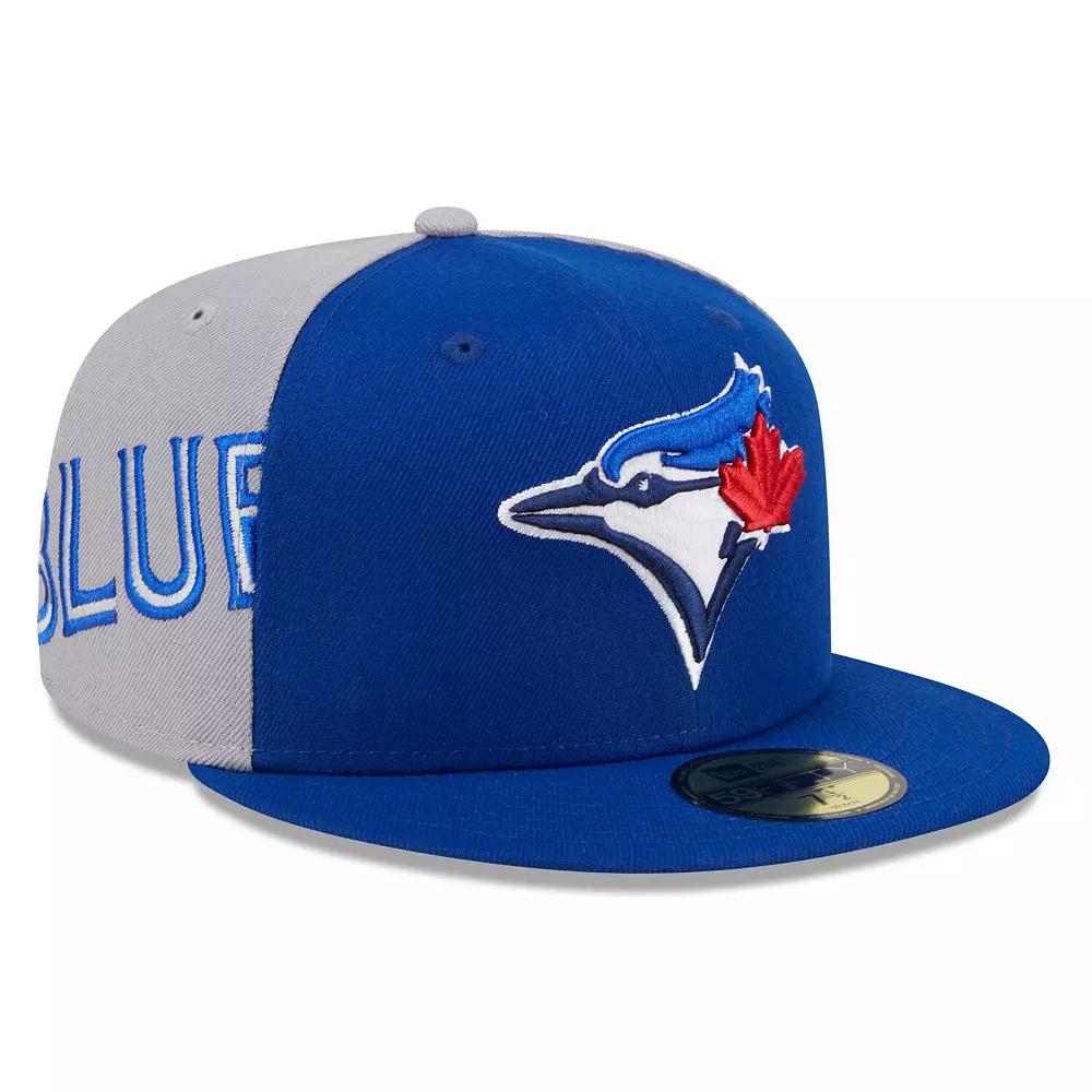 Men's New Era Royal/Gray Toronto Blue Jays Gameday Sideswipe 59FIFTY Fitted Hat, Size: 6 7/8, Jay Blue Product Image