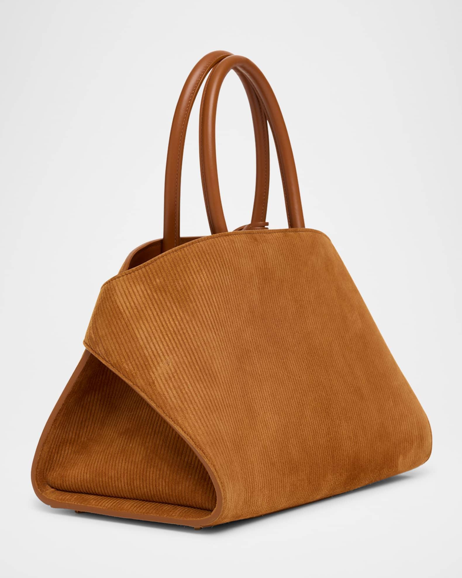 Hug Suede Corduroy Top-Handle Bag Product Image