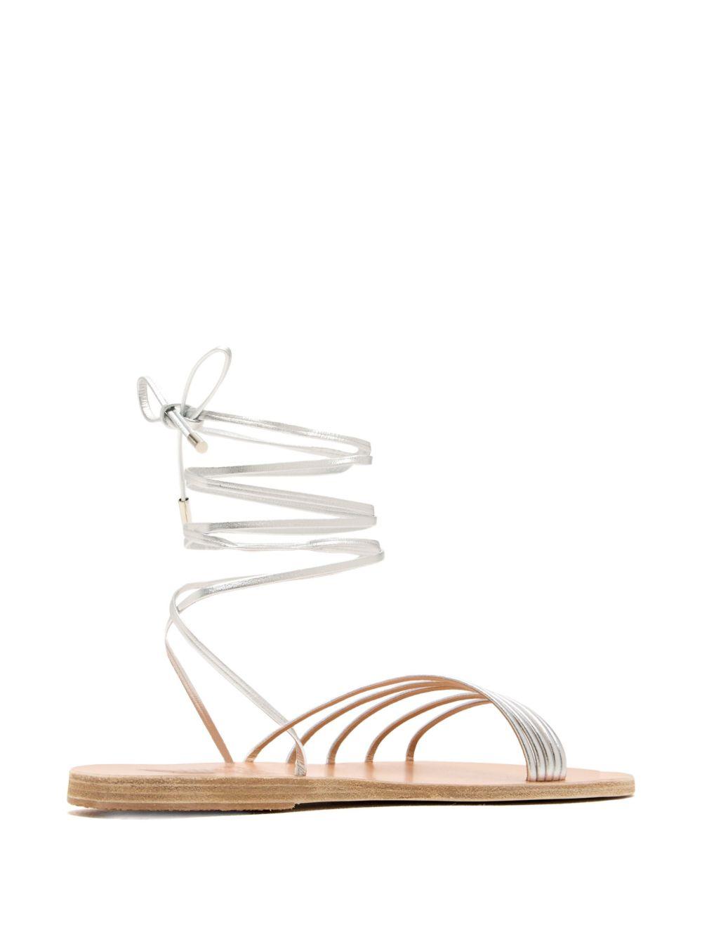 Ipoliti leather lace-up flat sandals Product Image